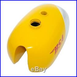 Bsa B25 B40 B44 C15 Victor Enduro Aluminum / Alloy Yellow Fuel Tank