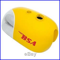 Bsa B25 B40 B44 C15 Victor Enduro Aluminum / Alloy Yellow Fuel Tank