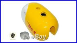 Bsa B25 B40 B44 C15 Victor Enduro Aluminum / Alloy Yellow Fuel Tank Fit For