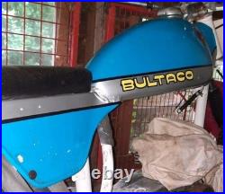 Bultaco Alpina Aluminum Alloy Blue & Silver Petrol Fuel Tank & Seat Pan Cowling