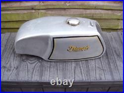 Classic Racing Triumph Aluminium Fuel Tank With Cap Used Good Condition