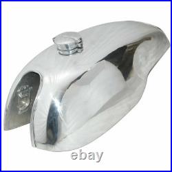 Custom Cafe Racer Aluminium Petrol Fuel Tank + cap For Norton Lyta Triumph