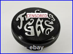 F-GAS Font Harley Shovelhead Gas Cap Set 1973-1982 Dual Cap Tank Cam Style