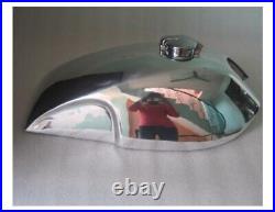 Fit Triumph Norton Commando Triton Lyta Aluminum Alloy Petrol Gas Fuel Tank+Cap
