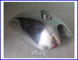 Fit Triumph Norton Commando Triton Lyta Aluminum Alloy Petrol Gas Fuel Tank+Cap
