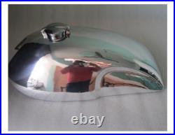 Fit Triumph Norton Commando Triton Lyta Aluminum Alloy Petrol Gas Fuel Tank+Cap