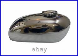 For BSA A65 Spitfire Hornet 2 Gallon Polished Aluminium Gas Fuel Tank + Cap