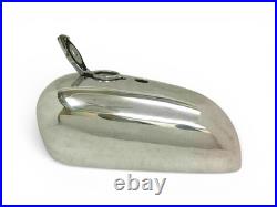 For BSA A65 Spitfire Hornet 2 Gallon Polished Aluminium Gas Fuel Tank + Cap