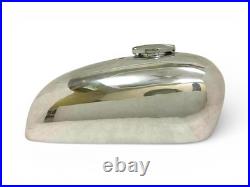 For BSA A65 Spitfire Hornet 2 Gallon Polished Aluminium Gas Fuel Tank + Cap