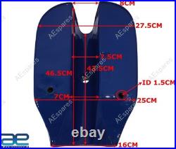 For BSA B25 B44 Starfire Blue & White Color Aluminium Fuel Petrol Tank With Cap