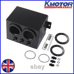 For Dual 044 External Fuel Pump High Flow Swirl Fuel Surge Pot Tank Aluminum 3L