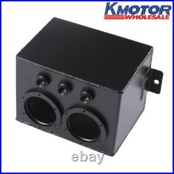 For Dual 044 External Fuel Pump High Flow Swirl Fuel Surge Pot Tank Aluminum 3L