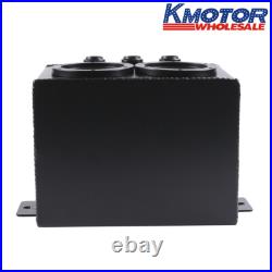 For Dual 044 External Fuel Pump High Flow Swirl Fuel Surge Pot Tank Aluminum 3L
