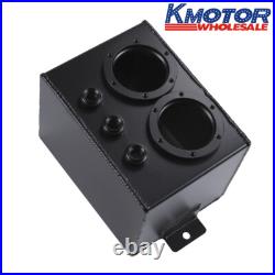 For Dual 044 External Fuel Pump High Flow Swirl Fuel Surge Pot Tank Aluminum 3L