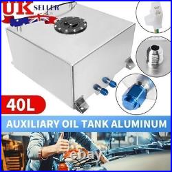 Fuel Cell 10Gallon (40L) Polished Aluminum Fuel Cell Tank withInternal Foam Layer