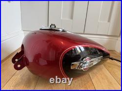 GORGEOUS GENUINE HARLEY DAVIDSON SPORTSTER XL 1200 C Custom FUEL / GAS TANK -RED