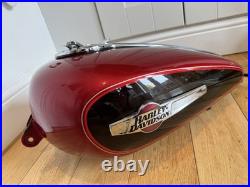 GORGEOUS GENUINE HARLEY DAVIDSON SPORTSTER XL 1200 C Custom FUEL / GAS TANK -RED