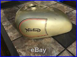Genuine Vintage Original Norton Alloy Aluminium Fuel Petrol Tank Commando
