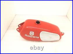 HUSQVARNA 1974 CR 250 WR 250 MAG REPRO ALUMINIUM RED PAINTED FUEL TANK Fit For
