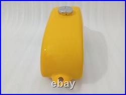 HUSQVARNA 1974 CR 250 WR 250 MAG Repro Alloy Yellow Painted Fuel Tank +Cap Fit