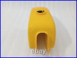 HUSQVARNA 1974 CR 250 WR 250 MAG Repro Alloy Yellow Painted Fuel Tank +Cap Fit