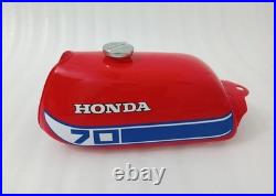Honda Atc70 Atc 70 1978-1985 Model Red Painted Aluminium Petrol Fuel Tank +Cap