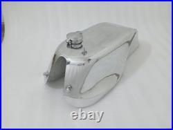 Honda Cb Mv Agusta Style Cafe Racer Polish Aluminum Petrol Fuel Tank + Cap Fit