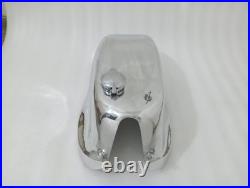 Honda Cb Mv Agusta Style Cafe Racer Polish Aluminum Petrol Fuel Tank + Cap Fit