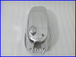 Honda Cb Mv Agusta Style Cafe Racer Polish Aluminum Petrol Fuel Tank + Cap Fit