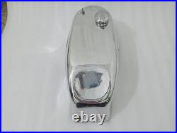 Honda Cb Mv Agusta Style Cafe Racer Polish Aluminum Petrol Fuel Tank + Cap Fit