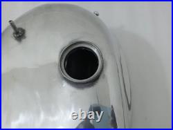 Honda Cb Mv Agusta Style Cafe Racer Polish Aluminum Petrol Fuel Tank + Cap Fit