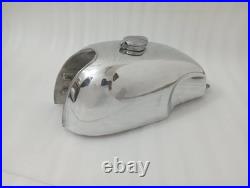 Honda Cb Xs Manx Style Aluminum Alloy Polish Cafe Racer Fuel Tank +Cap Fit For