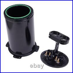 KYOSTAR 2.6L Aluminum Fuel Surge Tank For Twin 40mm Fuel Pumps 8AN Ports 2.8L BK