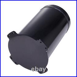 KYOSTAR 2.6L Aluminum Fuel Surge Tank For Twin 40mm Fuel Pumps 8AN Ports 2.8L BK