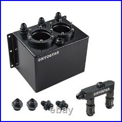 KYOSTAR Upgraded Racing 3L Dual Fuel Surge Tank with 044 Fuel Pump AN8 Fuel Rail