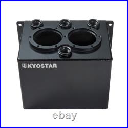 KYOSTAR Upgraded Racing 3L Dual Fuel Surge Tank with 044 Fuel Pump AN8 Fuel Rail