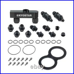 KYOSTAR Upgraded Racing 3L Dual Fuel Surge Tank with 044 Fuel Pump AN8 Fuel Rail