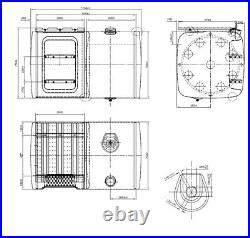 MAN Compatible Fuel Tank 480L Aluminium to Suit TGS TGA TGX FE
