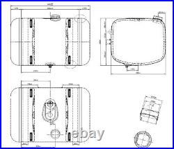 Mercedes Compatible Fuel Tank 290L Aluminium Actros Axor Arocs A960 470 49 02