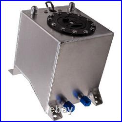 Mirror Polished Aluminum Fuel Cell Tank 2.5 Gallon With GM Sender Unit and Foam