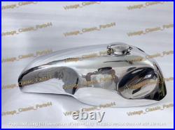 Norton Featherbed Slimline Manx Style Custom Alloy Petrol Fuel Tank + Cap Tap
