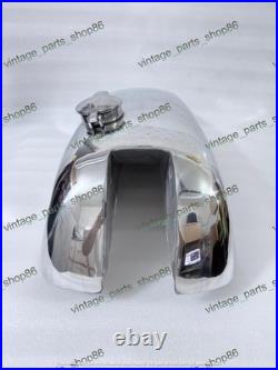 Norton Featherbed Slimline Manx Style Custom Alloy Petrol Fuel Tank + Cap Tap