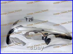 Norton Featherbed Slimline Manx Style Custom Alloy Petrol Fuel Tank + Cap Tap