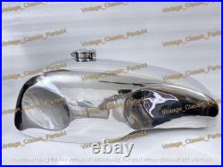 Norton Featherbed Slimline Manx Style Custom Alloy Petrol Fuel Tank + Cap Tap