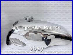 Norton Featherbed Slimline Manx-Style Custom Aluminium Fuel Tank + Petcock