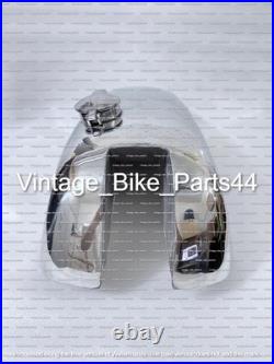 Norton Featherbed Slimline Manx-Style Custom Aluminium Fuel Tank + Petcock