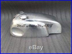 Norton Manx Wideline Featherbed Cafe Racer Raw Aluminium Fuel Tank With Monza