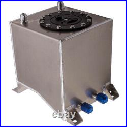 Polished Aluminum 10AN 2.5 Gallon Fuel Cell Tank for Vauxhall OPEL Lightweight