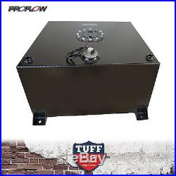 Proflow 15 Gallon 57l Flat Bottom Fuel Cell Anodized Black Foam Sender Brackets