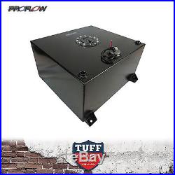 Proflow 57 Litre Fuel Cell Anodized Black Tank Foam Filled & Sender & Brackets